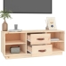 Mueble de TV de madera maciza de pino 100x34x40 cm