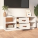 Mueble de TV de madera maciza de pino blanco 100x34x40 cm