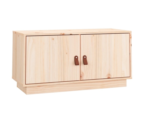 Mueble de TV de madera maciza de pino 80x34x40 cm