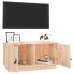 Mueble de TV de madera maciza de pino 80x34x40 cm