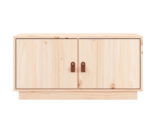 Mueble de TV de madera maciza de pino 80x34x40 cm