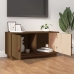 Mueble de TV madera maciza de pino marrón miel 80x34x40 cm