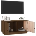 Mueble de TV madera maciza de pino marrón miel 80x34x40 cm