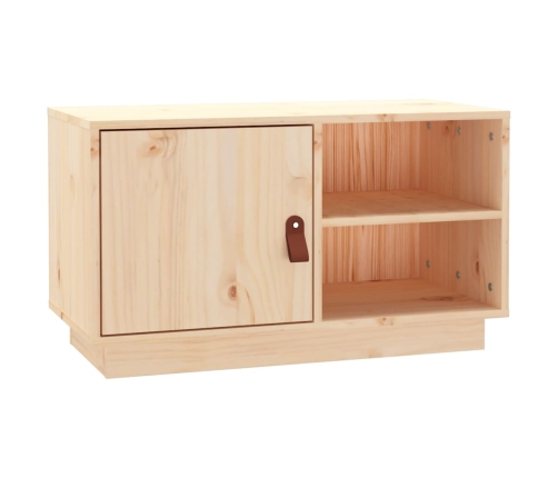 Mueble de TV de madera maciza de pino 70x34x40 cm