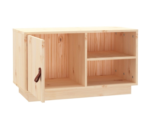 Mueble de TV de madera maciza de pino 70x34x40 cm