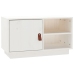 vidaXL Mueble de TV de madera maciza de pino blanco 70x34x40 cm