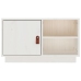 vidaXL Mueble de TV de madera maciza de pino blanco 70x34x40 cm