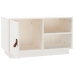 vidaXL Mueble de TV de madera maciza de pino blanco 70x34x40 cm