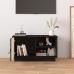 Mueble de TV de madera maciza de pino negro 70x34x40 cm