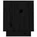 Mueble de TV de madera maciza de pino negro 70x34x40 cm