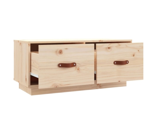 vidaXL Mueble de TV de madera maciza de pino 80x34x35 cm