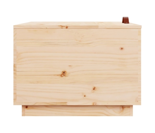 Cajas de almacenaje con tapa 3 piezas madera maciza pino