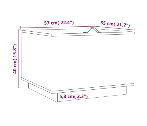 Cajas de almacenaje con tapa 3 pzas madera maciza pino gris