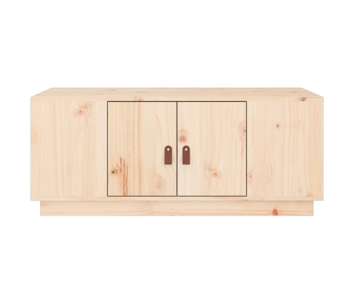 vidaXL Mesa de centro de madera maciza de pino 100x50x41 cm