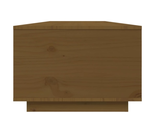 vidaXL Mesa de centro madera maciza de pino marrón miel 80x50x35,5 cm