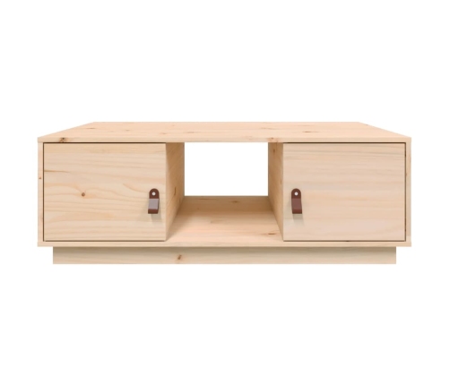 Mesa de centro de madera maciza de pino 100x50x35 cm