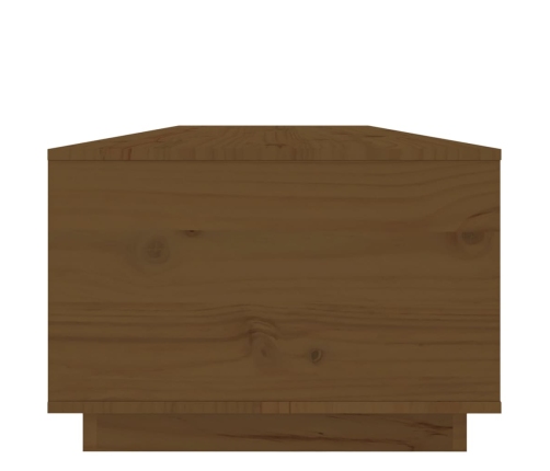 vidaXL Mesa de centro madera maciza de pino marrón miel 100x50x35 cm