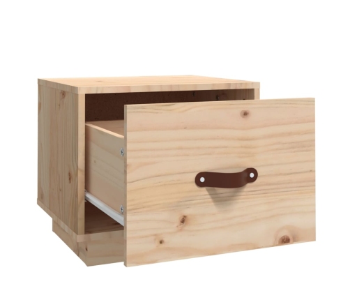 Mesitas de noche 2 uds madera maciza de pino 40x34x35 cm