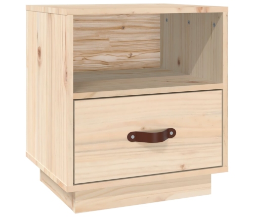 vidaXL Mesita de noche madera maciza de pino 40x34x45 cm