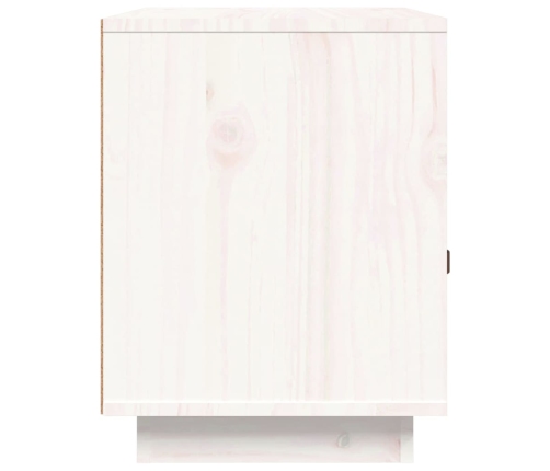 vidaXL Mesita de noche madera maciza de pino blanca 40x34x45 cm