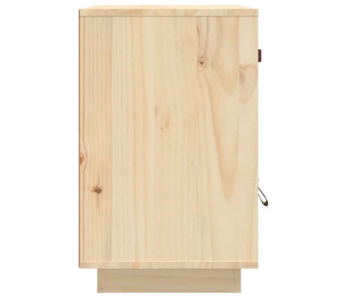 vidaXL Mesita de noche madera maciza de pino 40x34x55 cm