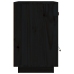 Mesita de noche madera maciza de pino negro 40x34x55 cm