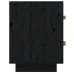 Mesitas de noche 2 uds madera maciza de pino negro 40x34x45 cm