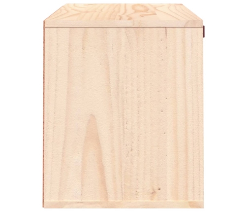 Armario de pared de madera maciza de pino 60x30x35 cm