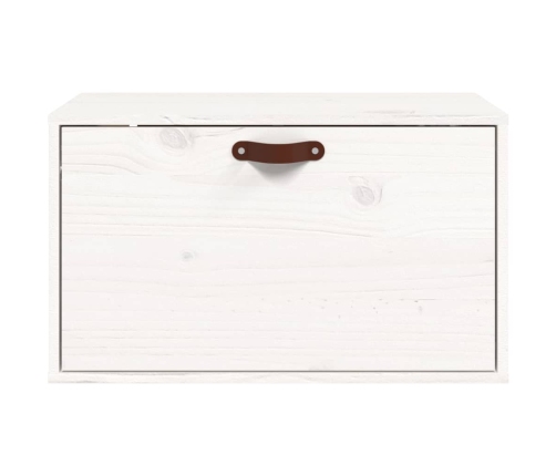 Armario de pared de madera maciza de pino blanco 60x30x35 cm