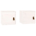 Armarios de pared 2 uds madera maciza pino blanco 31,5x30x30 cm