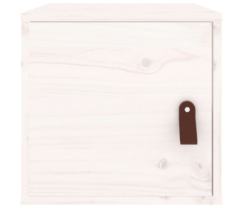 vidaXL Armarios de pared 2 uds madera maciza pino blanco 31,5x30x30 cm