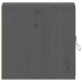 Armarios de pared 2 uds madera maciza pino gris 31,5x30x30 cm