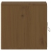 Armario de pared madera maciza de pino marrón miel 31,5x30x30cm