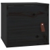 Armario de pared madera maciza de pino negro 31,5x30x30 cm