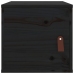 Armario de pared madera maciza de pino negro 31,5x30x30 cm