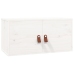 Armario de pared 2 uds madera maciza de pino blanco 60x30x30 cm