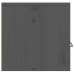 Armario de pared de madera maciza de pino gris 60x30x30 cm