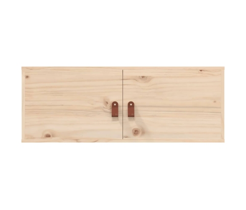 Armario de pared de madera maciza de pino 80x30x30 cm