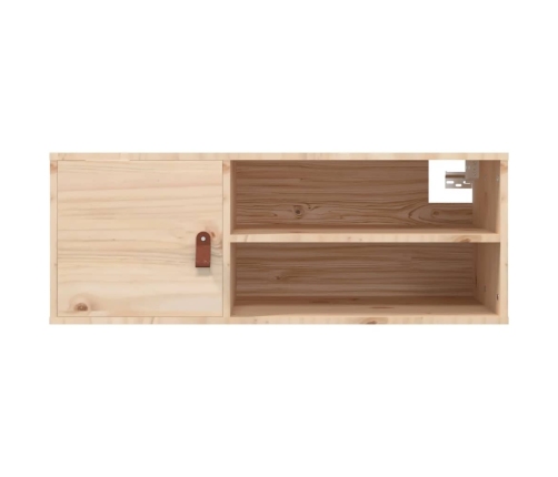 Armario de pared de madera maciza de pino 80x30x30 cm