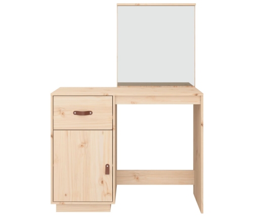 Mesa tocador de madera maciza de pino 95x50x134 cm
