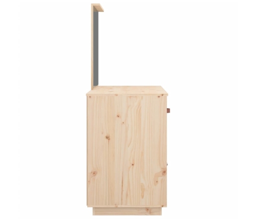 Mesa tocador de madera maciza de pino 95x50x134 cm