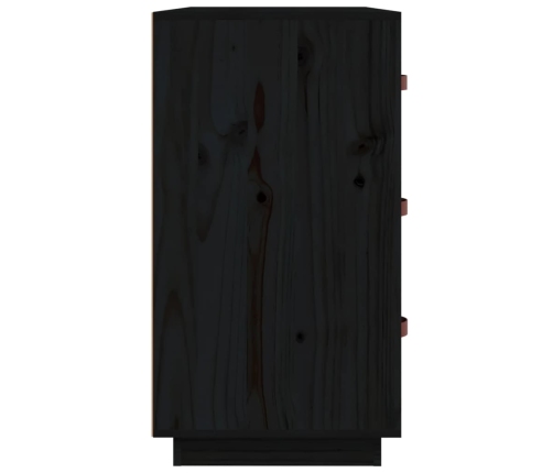 Aparador madera maciza de pino negro 80x40x75 cm