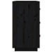 Aparador madera maciza de pino negro 80x40x75 cm