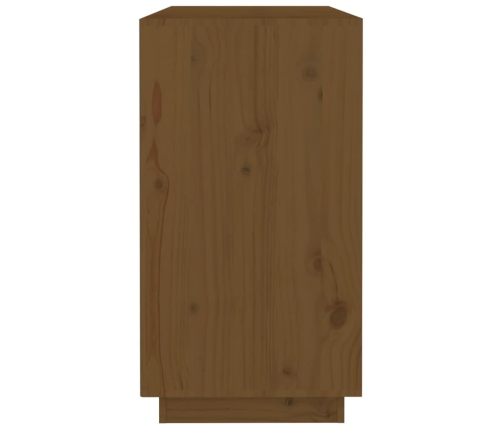 Aparador de madera maciza de pino marrón miel 100x40x75 cm