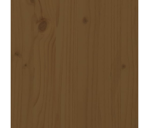 Aparador de madera maciza de pino marrón miel 100x40x75 cm