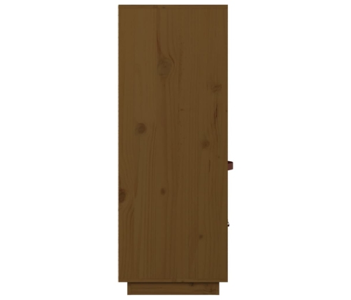 Aparador de madera maciza de pino marrón miel 67x40x108,5 cm