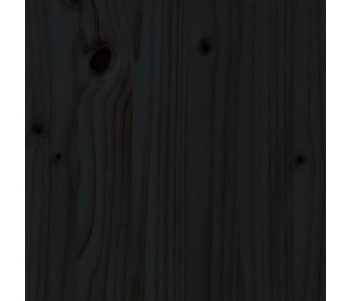 Aparador de madera maciza de pino negro 67x40x108,5 cm