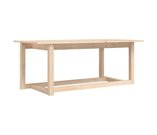 vidaXL Mesa de centro de madera maciza de pino 110x55x45 cm