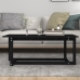 Mesa de centro de madera maciza de pino negro 110x55x45 cm