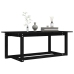 Mesa de centro de madera maciza de pino negro 110x55x45 cm